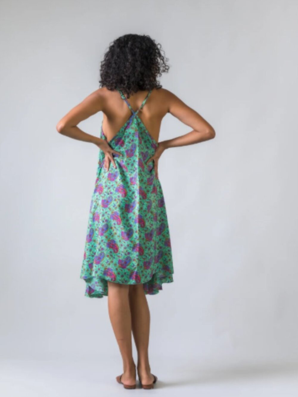 10.) Rhea Backless Halter Dress (Assorted) - Picture 3 of 6